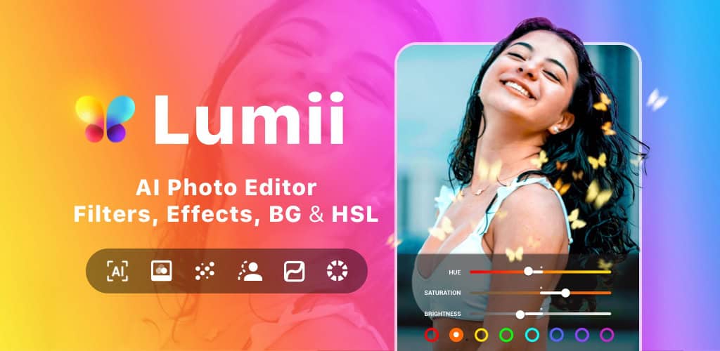 دانلود لامی پرو برای اندروید + ویرایشگر حرفهای و قدرتمند تصاویر Lumii Photo Editor Pro 1 ai photo editor lumii banner