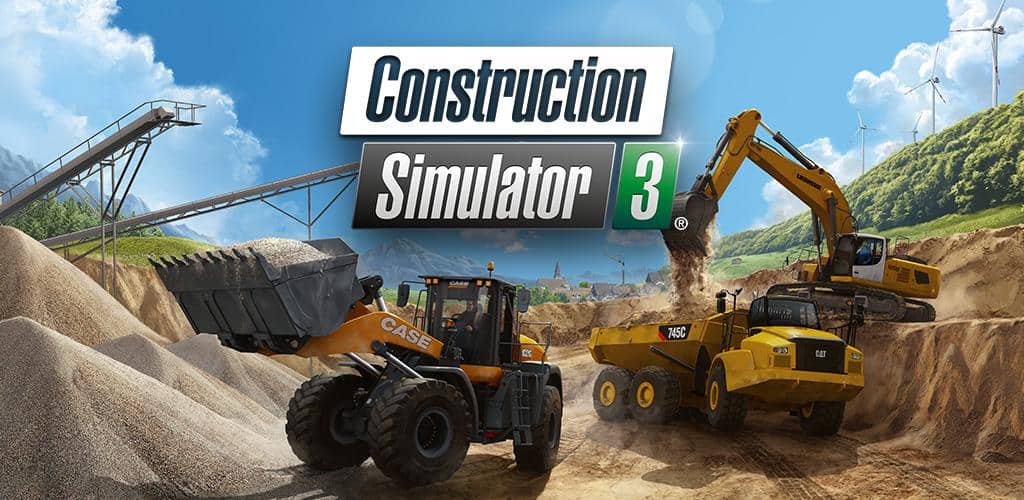 دانلود بازی کانستراکشن سیمولاتور 3 مود شده برای اندروید Construction Simulator 3 1 construction simulator 3 banner