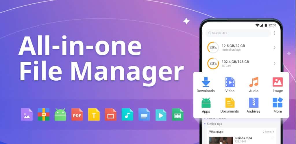 دانلود فایل منیجر اینشات پرمیوم برای اندروید + مدیریت حرفهای فایلها InShot File Manager 1 file manager banner