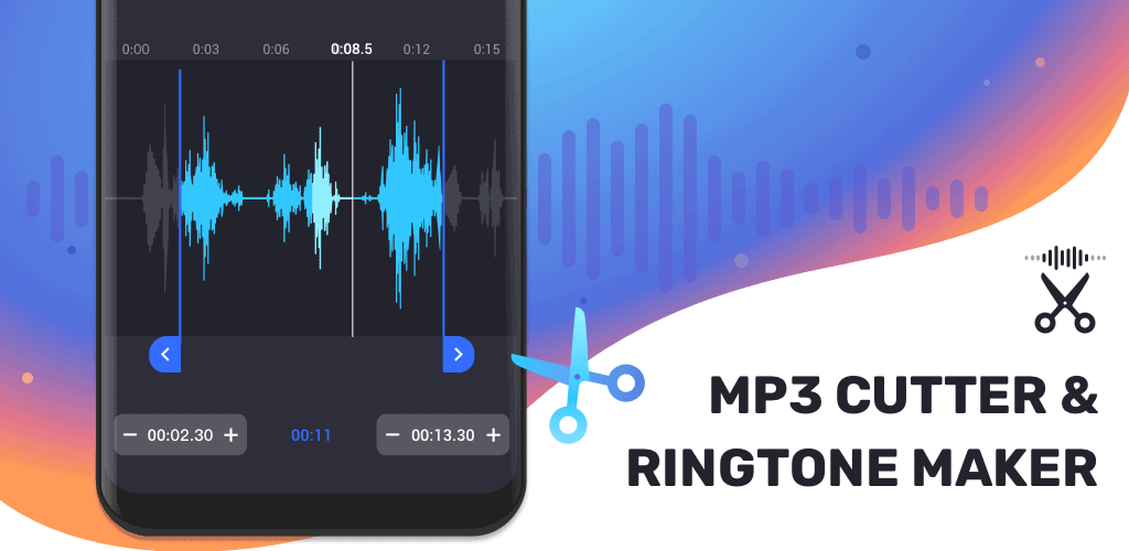 دانلود امپیتری کاتر پرو برای اندروید + ساخت رینگتون MP3 Cutter Pro 1 mp3 cutter and ringtone maker banner
