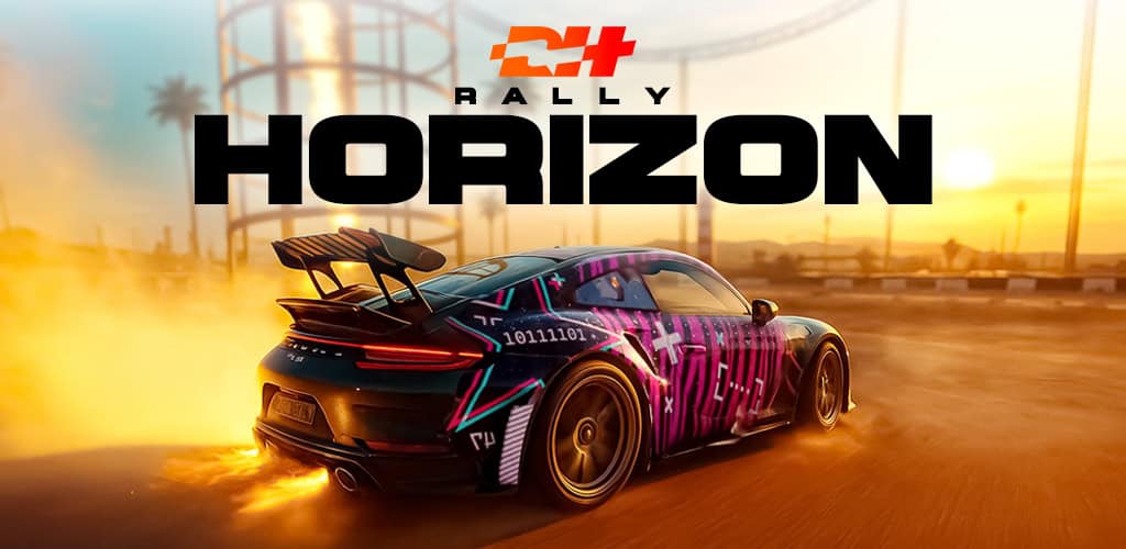 دانلود بازی رالی هورایزن اندروید؛ شبیهساز رالی با نسخه مود پول بینهایت Rally Horizon 1 rally horizon banner
