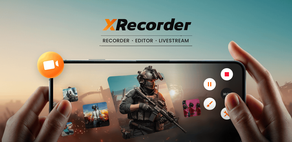 دانلود اکس رکوردر پرو برای اندروید + ضبط صفحهنمایش XRecorder Pro. 1 screen recorder xrecorder banner