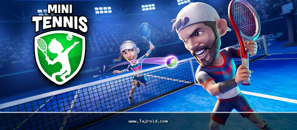 دانلود بازی ورزشی مینی تنیس آنلاین چند رقابتی اندروید Mini Tennis 1 Mini Tennis Cover