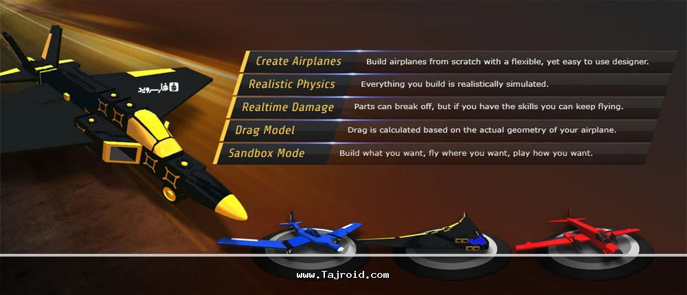 دانلود SimplePlanes - بازی طراحی و شبیه سازی هواپیما اندروید ! دانلود SimplePlanes - بازی طراحی و شبیه سازی هواپیما اندروید !